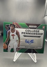 2023-24 Panini Prizm Draft Picks - College Penmanship Ricky Council IV...