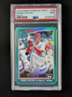 2018 Panini Chronicles SHOHEI OHTANI 51/299 Rated RC Aqua Prizm Optic #180 PSA 9