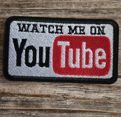 Watch Me On YouTube Influencer Internet Famous Meme Y2k  Iron On Patch