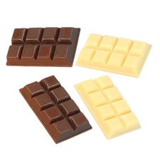 4pcs Fake Chocolates Models, Resin Small Chocolates Props, Realistic Doll Hou...