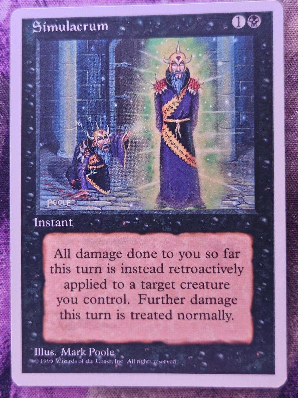 Simulacrum Uncommon Fourth Edition Magic: The Gathering Lightly Played