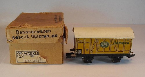 Märklin Spur 00 1/87 H0 Nr. 381 Bananenwagen Klauenk. Typ 1 Vorkrieg OVP #9781 | Condition: Gebraucht