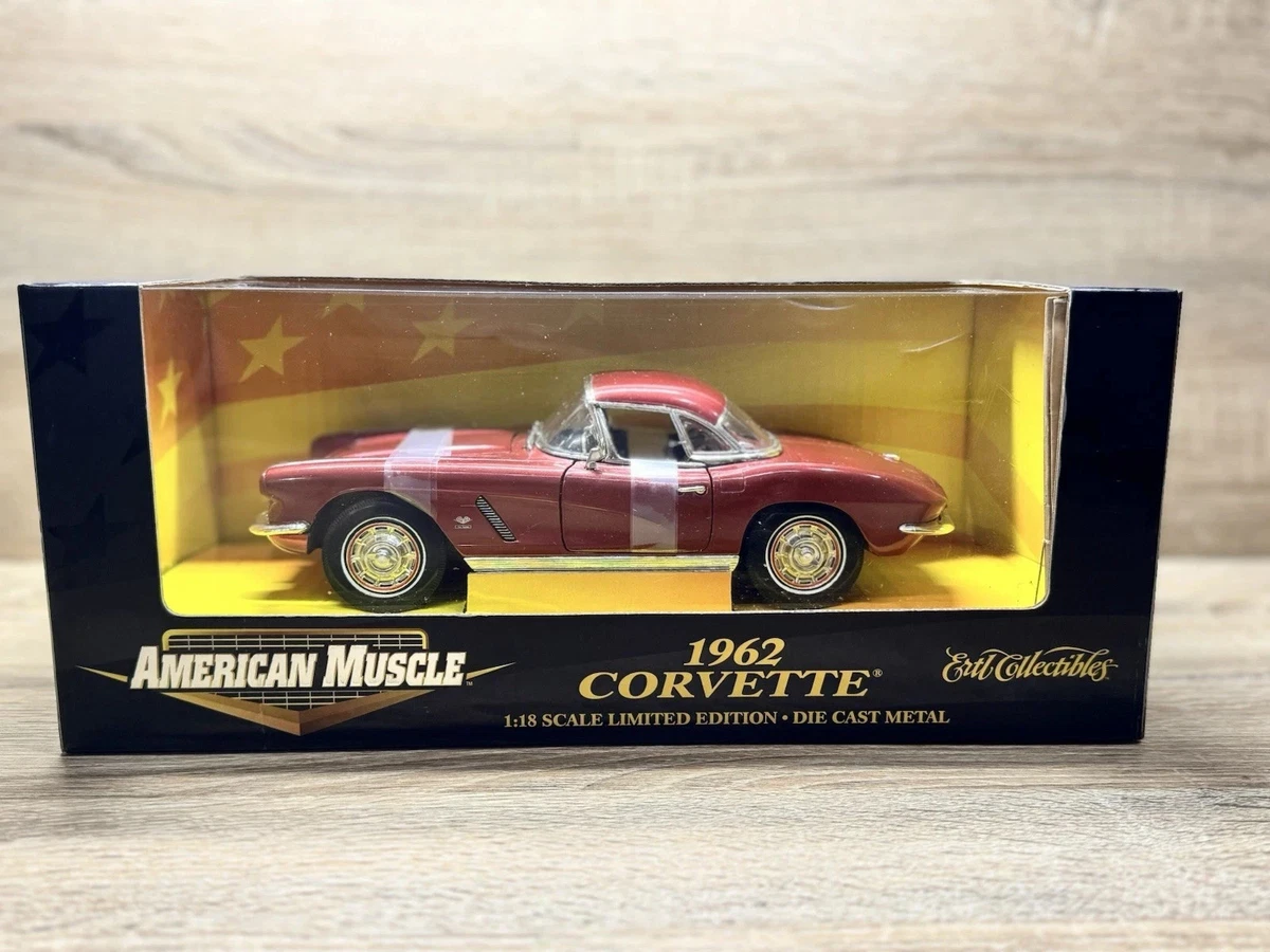 Ertl 1/18 Chevrolet Corvette 1962 Rouge – Superbe état, Collection