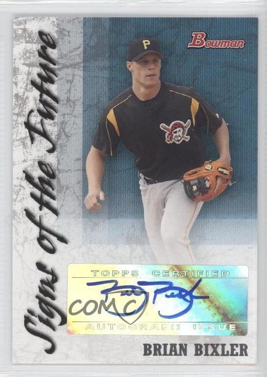 2007 Bowman Signs of the Future Brian Bixler #SOF-BB Auto 0z1