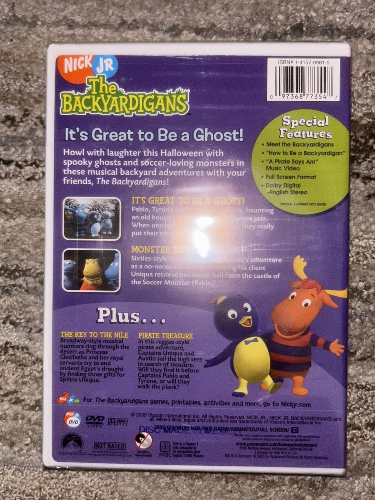 Nick Jr The Backyardigans ITS GREAT TO BE A GHOST (DVD, 2005) NEW ...