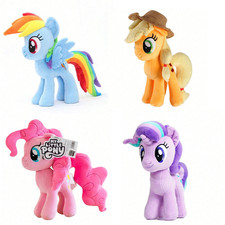 My Little Pony Plush Twilight Sparkle Rainbow Dash Applejack Pinkie Pie Kid Gift