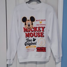 Disney Mickey Mouse True Original Sweatshirt -Womens/Juniors Medium -NEW w/Tag