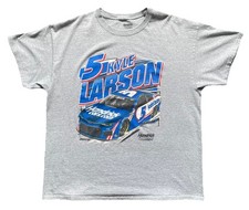 Nascar Kyle Larson 5 XL Gray Short Sleeve Racing T-Shirt Hendrick Motorsports