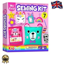 Fun Beginner Sewing Kit for Kids with Easy Doll, Bag & Ornament Projects - 5-9