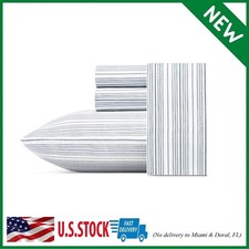 Nautica - Full Sheet Set, Cotton Percale Bedding Set, Crisp  Cool, Lightweight