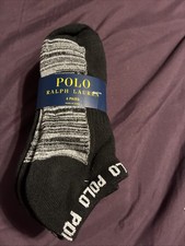 polo ralph lauren Unisex Ankle Socks 6 Pairs Sz 9-11