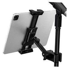 Updated Tablet Mount Holder for Mic Stand, Adjustable Microphone Music Stand X