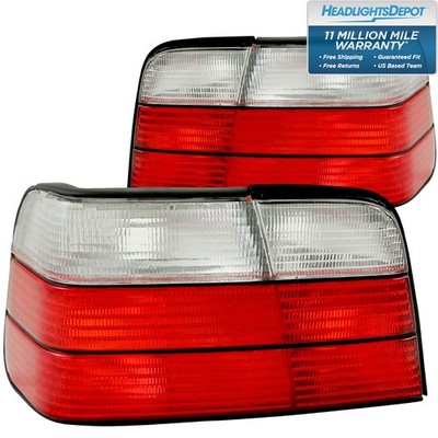 Tail Lights Set Fits 1991-1999 BMW 3 Series E36 With Red And BM2809102 BM2808102