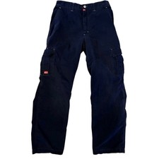 Boys Quicksilver Cargo Pants Navy Size 29"x18" XL