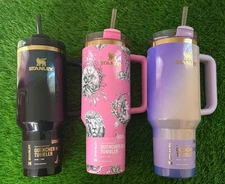 Set Of 3 2025 Target Stanley X Wicked For Good FlowState Quencher Tumblers 40 OZ