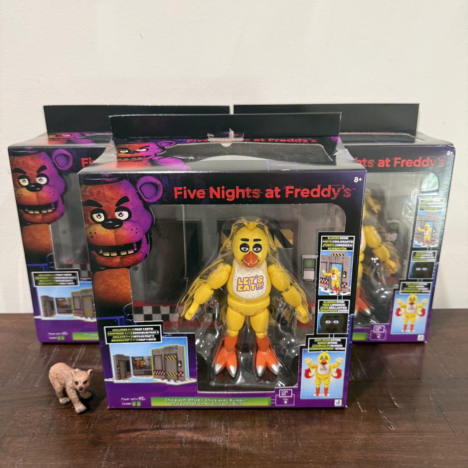 FNAF Five Nights at Freddy's Jazwares Classic Chica Office Set 5" Figure DAMAGE