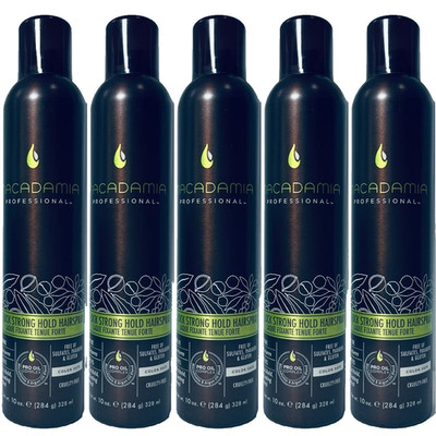 5 Macadamia STRONG HOLD HAIR SPRAY 10 oz ea  (011)