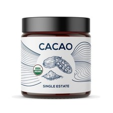 100 Organic Raw Cacao Powder, Fair-Trade - 2.6 oz Resealable Jar