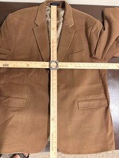 Vintage Chaps Ralph Lauren Camel Hair Blazer Sport Coat light brown 2-Button