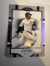 Juan Soto 2024 Topps Tier One Tier 2 22 Purple Foil 67/75
