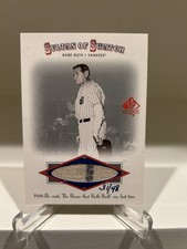 BABE RUTH GAME WORN USED JERSEY MATERIAL MEMORABILIA RELIC SWATCH PATCH   31/48 