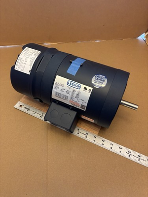 #ad Leeson 114166.00 Brake Motor 1HP 3Phase C6T17DC54C 56C $349.99