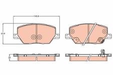 GDB3629 BRAKE PAD SET, DISC BRAKE ALFA ROMEO TONALE 1.3 HYBRID Q4