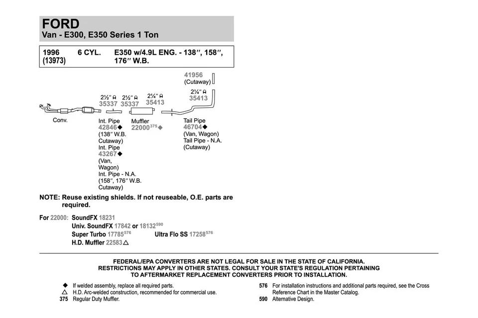 For Ford F-150 75-79 SoundFX Steel Round Direct-Fit Aluminized Exhaust Muffler Foto 4 de 4