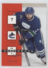 2005-06 Fleer Hot Prospects Red Hot 34/100 Brendan Morrison #99 0f8