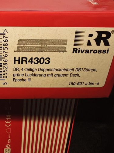 Rivarossi HR 4303, Doppelstockwagen H0, DC | Zustand: Neu