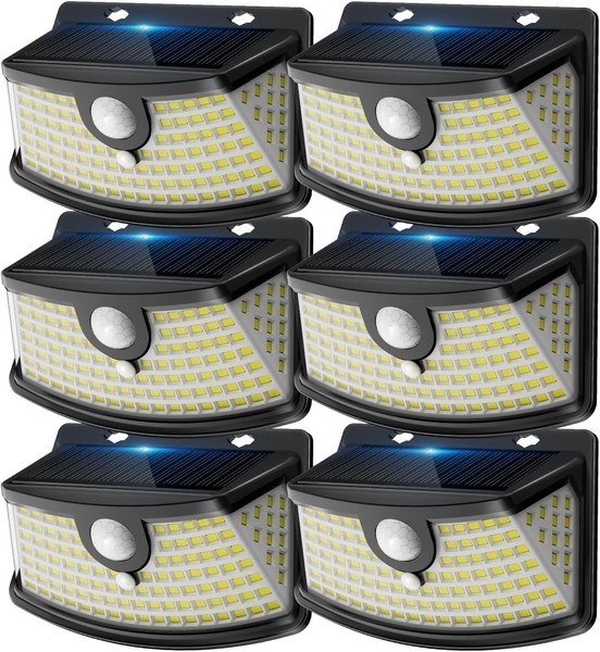 Solarlampen FüR AußEn 6Er Set Mit Bewegungsmelder 120 LED Garten 6 StüCk-image