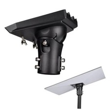 Pipe Adapter for Starlink Gen 3/Standard 4/4X, Adjustable Pole Mount Black