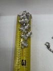 Large Lot Of 4 Vintage Antique Clear Rhinestone Bracelets And Clip On Earrings. — photo 5