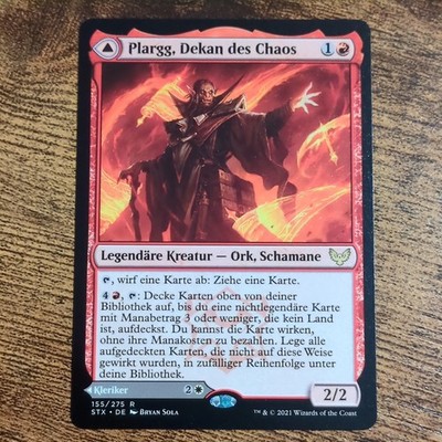 MTG Strixhaven Plargg Dekan des Chaos / Augusta Dekanin der Ordnung R STX-DE155