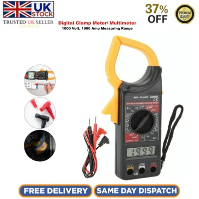 SFK 1000 Amp Digital Clamp Meter AC DC Hz Multimeter NCV Ammeter Voltage Tester Tool