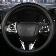 Leather Steering Wheel Cover, Anti-Slip, Safety, Soft, Breathable,Thin, Adapt...