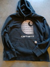 Carhartt Rain Defender Youth Hoodie Relaxed Logo Size XLarge Black 16-18 