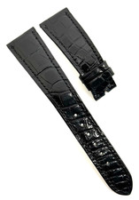 Patek Philippe 21mm x 16mm Shiny Black Alliga...
