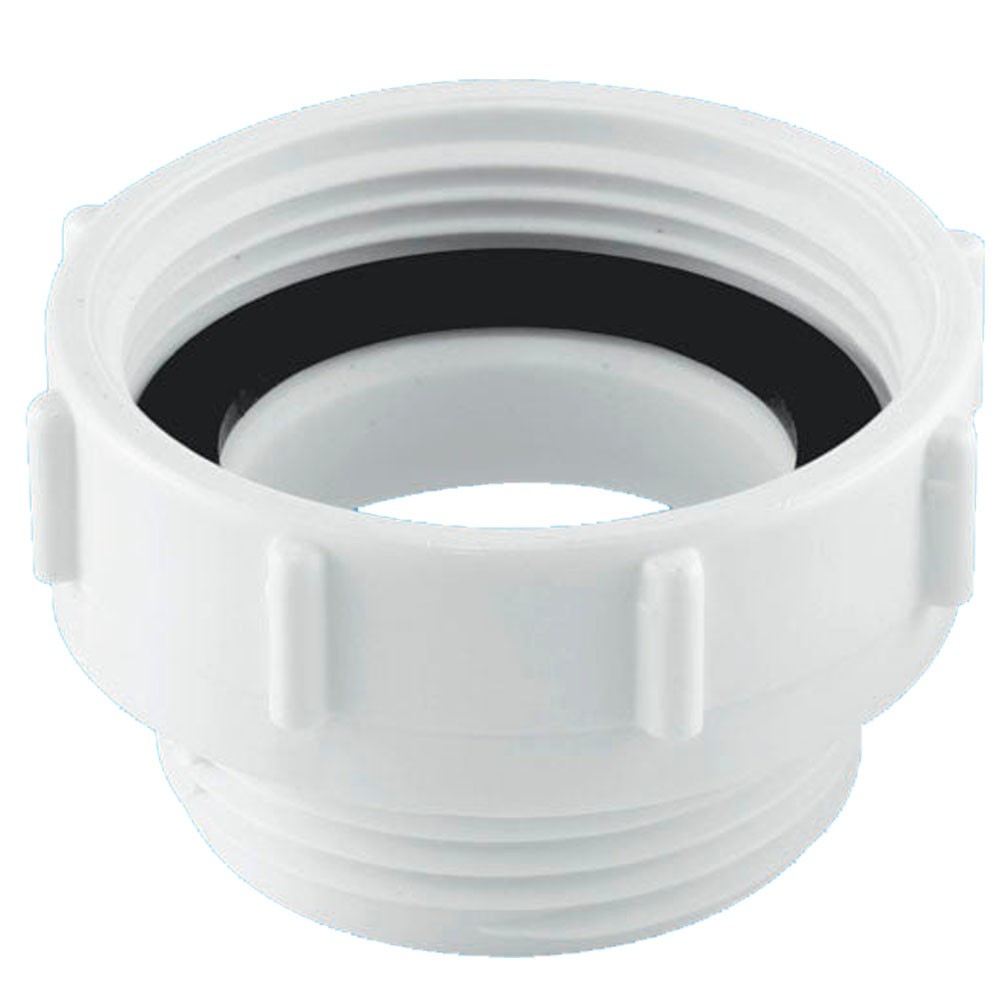 Mcalpine T12H 1.5"" x 1"" BSP Female x BSP Male Coupling For Plastic Pipes, White