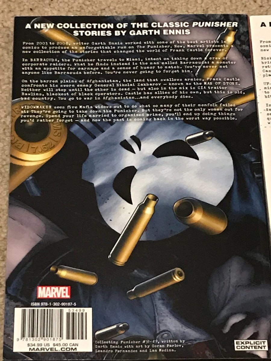 Lot of 4 Punisher Max Complete Collection Vol. 1 2 3, Punisher Max