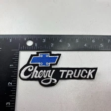 NOS c 2010s White on Black w/ Blue Bowtie CHEVROLET CHEVY TRUCK Patch 00.8