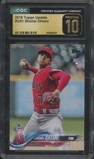 2018 Topps Update Series #US1 Shohei Ohtani RC Rookie Gold Label Pristine CGC 10
