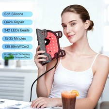 Red Light Therapy Mask for Face, Black  LED Face Mask Light Therapy, 3 Modes  b