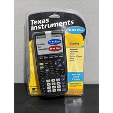 Texas Instruments TI-83 Plus Graphing Calculator Black w/ Cover TESTED