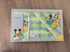 Vintage Disney Baby Gift set Mickey and Minnie Baby Blanket