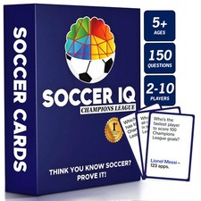 SOCCER IQ Soccer Trivia Card Game Champions League Version   150 Soccer Trivia Q