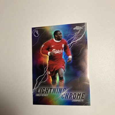 Topps Chrome Premier League 26 Emile Heskey Lightning Chrome Liverpool FC LC-30
