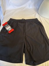 Kirkland Signature Men's Stretch Swim Shorts, Black, Size M