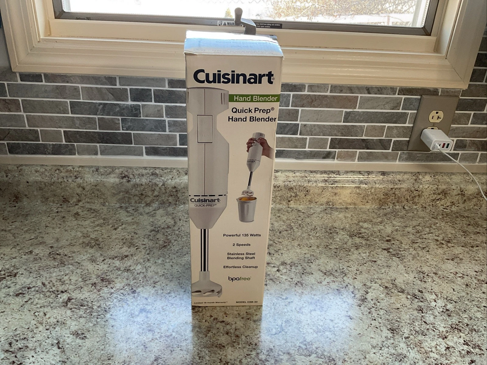 Cuisinart CSB-33 Quick Prep Hand Blender - 135W 2 Speed Immersion Tested
Opens in a new window or ta