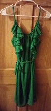 Green ruffled dress, Old Navy brand. Size L 
